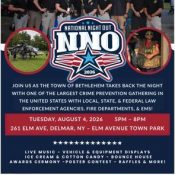 Bethlehem Police Department National Night Out August 4th